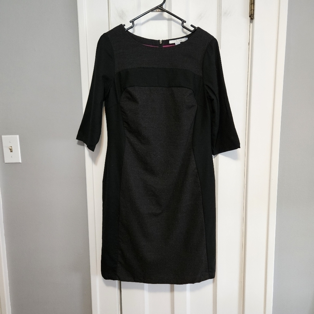 Boden Wool Paneled Sheath Dress